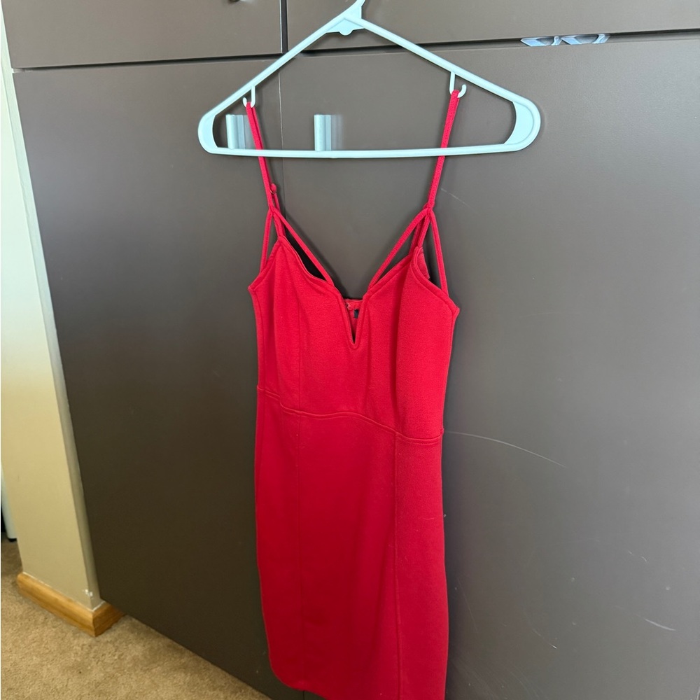Elegant Red Women's Dress